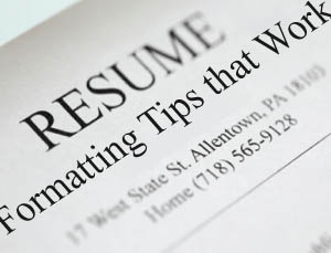 A list of resume formatting tips that work