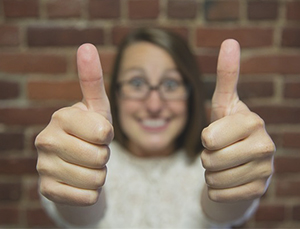 thumbs up: signs you got the job