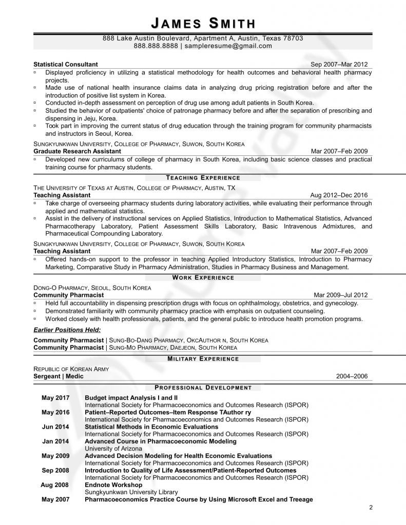 cv template research