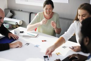 people enjoying gender equality in the workplace