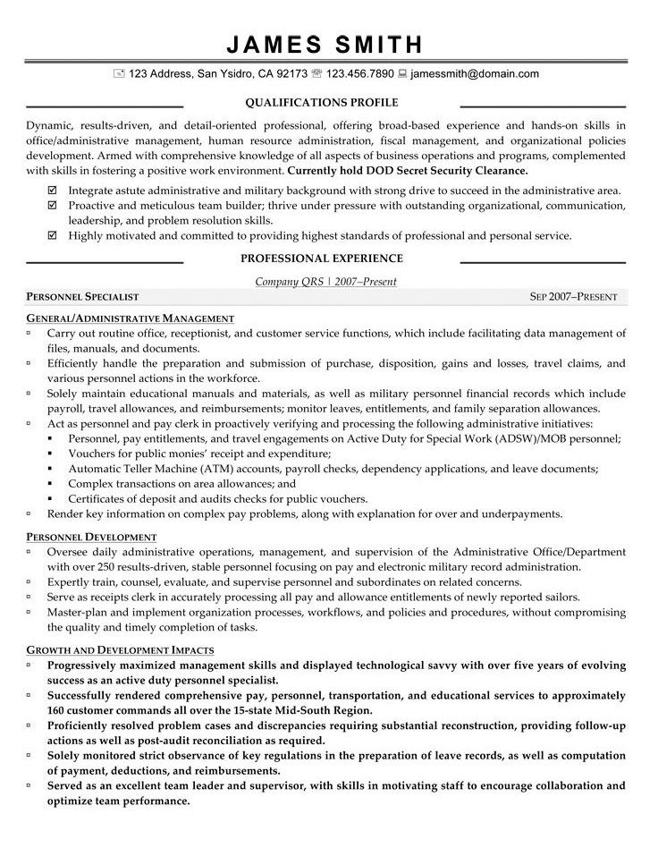 Sample Civilian and Federal Resumes - Cr Fp2 1 
