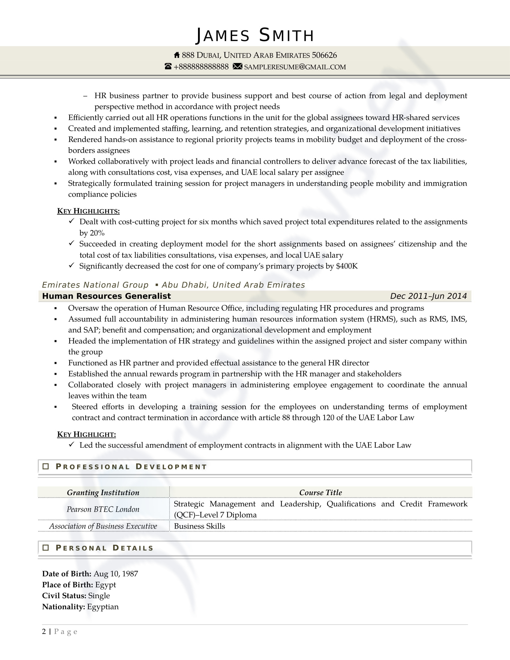 Sample Civilian and Federal Resumes - Resume Valley