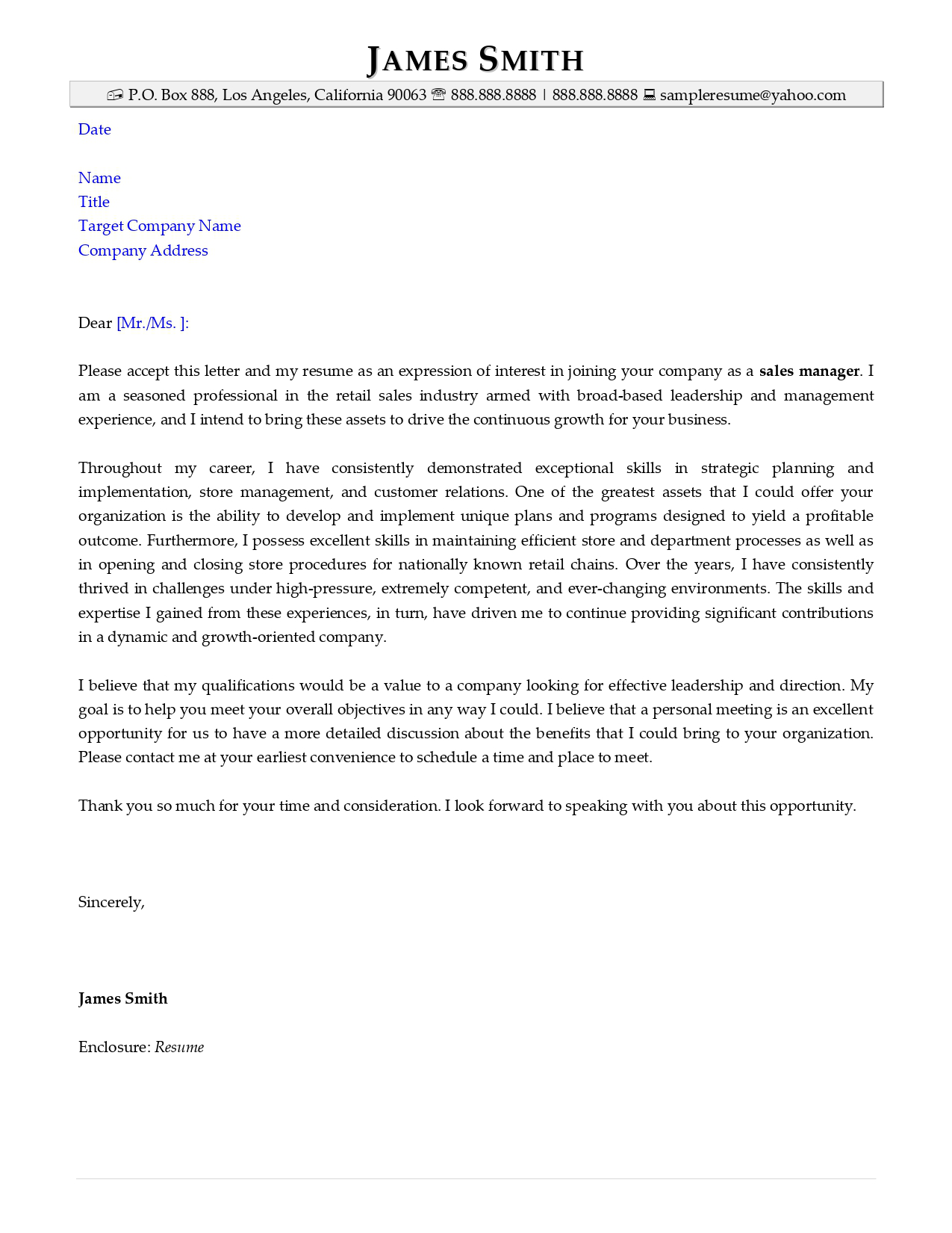 Application resume cover letter sample from Resume Valley