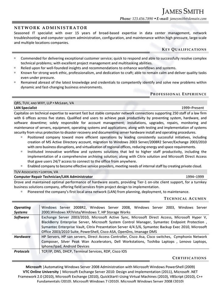 CV vs resume: Resume sample from Resume Valley