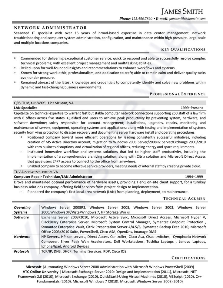 CV vs resume: Resume sample from Resume Valley